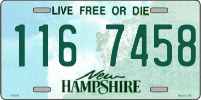 NH license plate 1167458