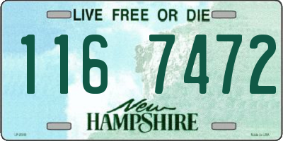 NH license plate 1167472