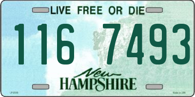 NH license plate 1167493