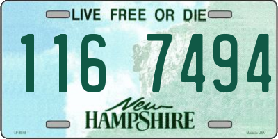 NH license plate 1167494