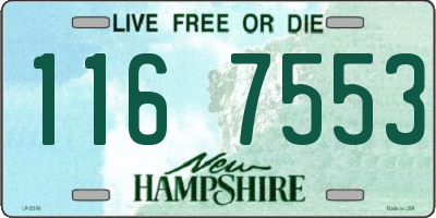NH license plate 1167553