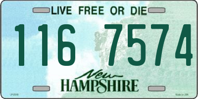 NH license plate 1167574