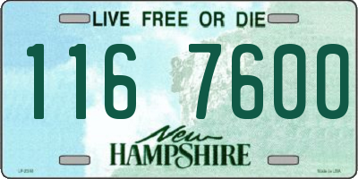 NH license plate 1167600