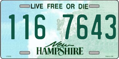 NH license plate 1167643