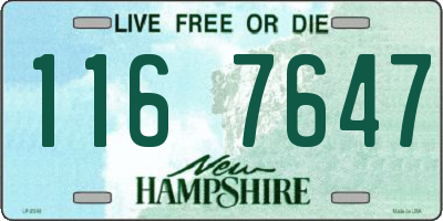 NH license plate 1167647