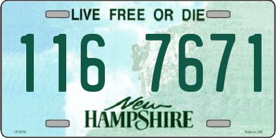 NH license plate 1167671