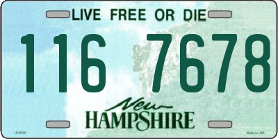 NH license plate 1167678