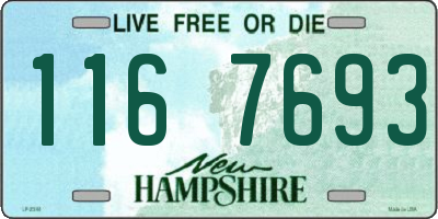 NH license plate 1167693