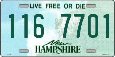 NH license plate 1167701