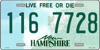 NH license plate 1167728