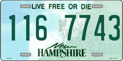 NH license plate 1167743
