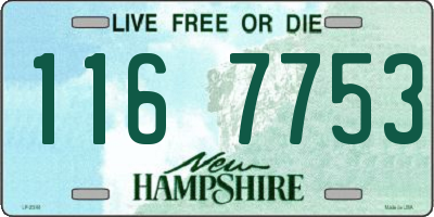 NH license plate 1167753