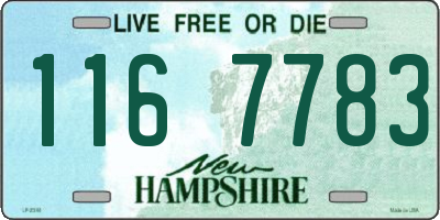 NH license plate 1167783