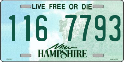 NH license plate 1167793