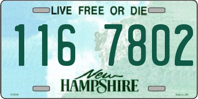 NH license plate 1167802