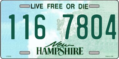 NH license plate 1167804