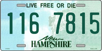 NH license plate 1167815