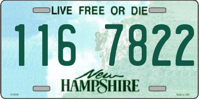 NH license plate 1167822