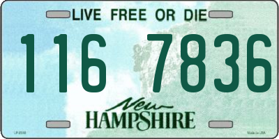 NH license plate 1167836