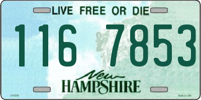 NH license plate 1167853