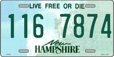 NH license plate 1167874