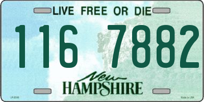 NH license plate 1167882