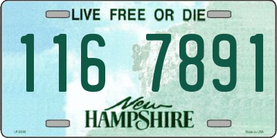 NH license plate 1167891