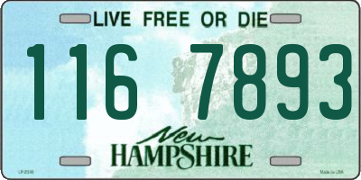 NH license plate 1167893