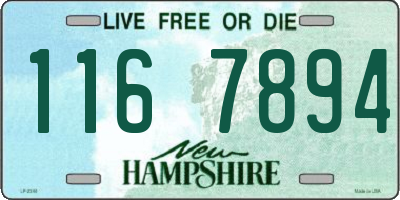 NH license plate 1167894