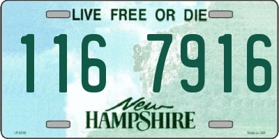 NH license plate 1167916