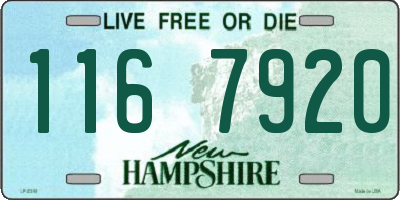 NH license plate 1167920
