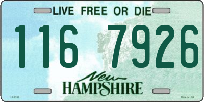 NH license plate 1167926