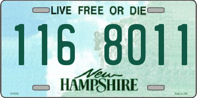 NH license plate 1168011