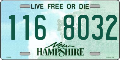 NH license plate 1168032
