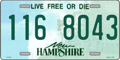 NH license plate 1168043