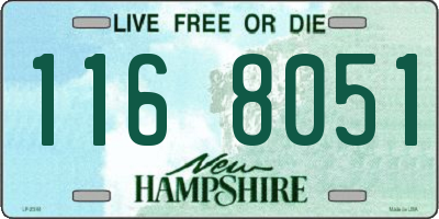 NH license plate 1168051