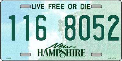 NH license plate 1168052