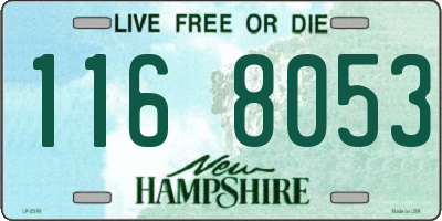 NH license plate 1168053