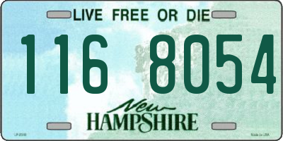 NH license plate 1168054
