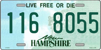 NH license plate 1168055