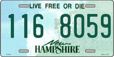 NH license plate 1168059