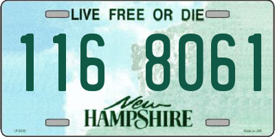NH license plate 1168061