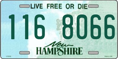 NH license plate 1168066