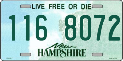NH license plate 1168072