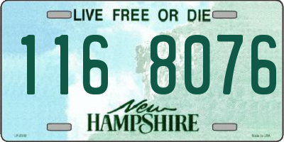 NH license plate 1168076