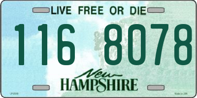 NH license plate 1168078