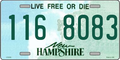 NH license plate 1168083