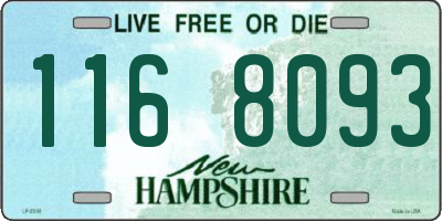 NH license plate 1168093