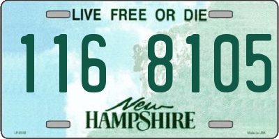 NH license plate 1168105