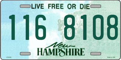 NH license plate 1168108